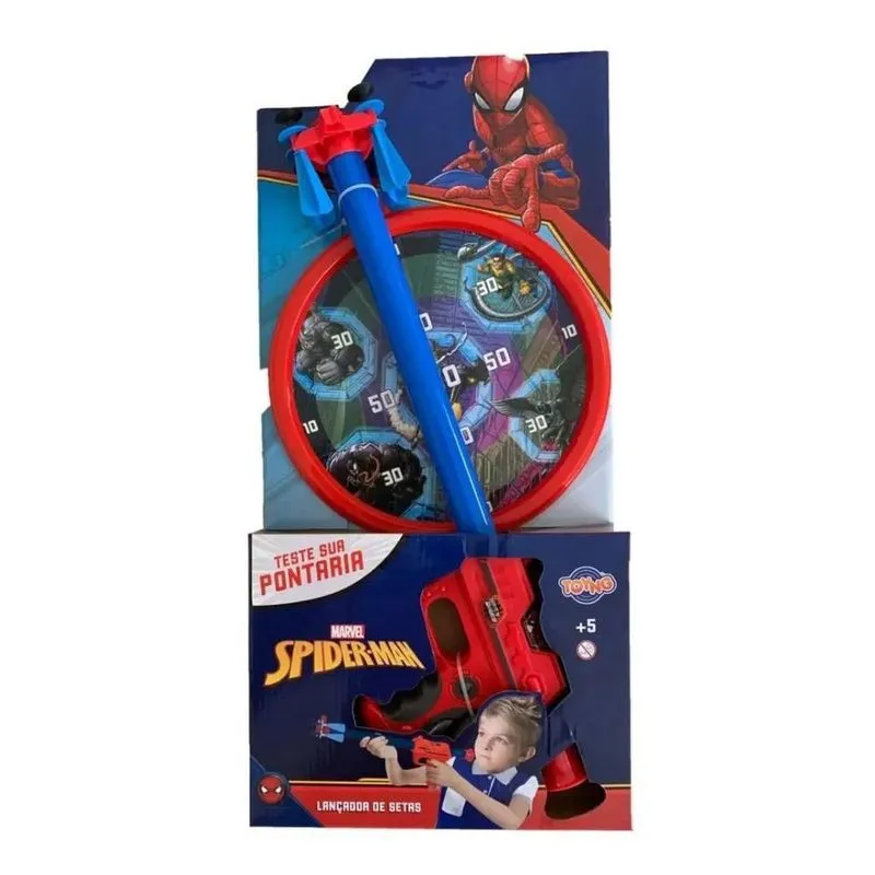 Lançador De Dardos Marvel Homem Aranha Com Alvo Toyng 38928