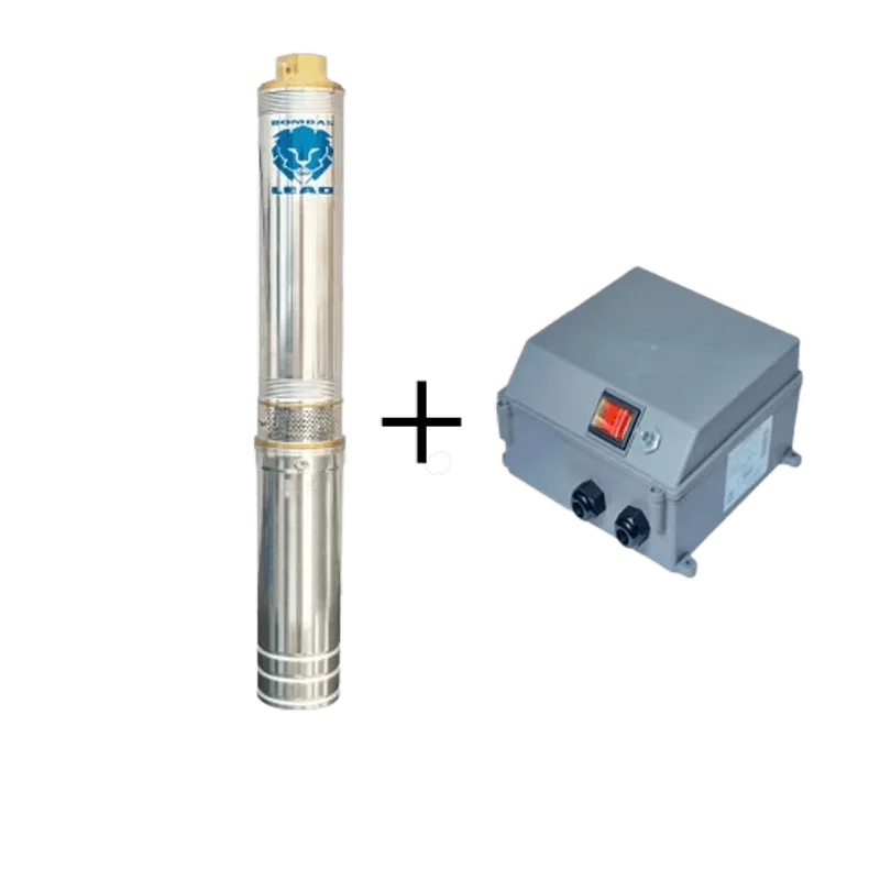 Bomba Submersa Leão 3" Polegadas 3R3PB-06 1/3Cv 127v Monofasico Com Painel