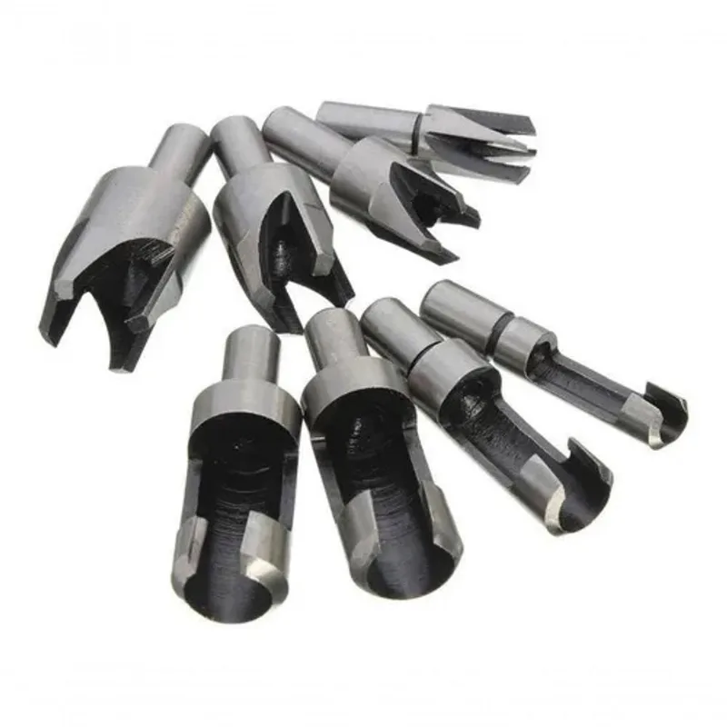 Kit 04 Brocas p/ Cavilhas + 4 Cortadores Tapa Furos
