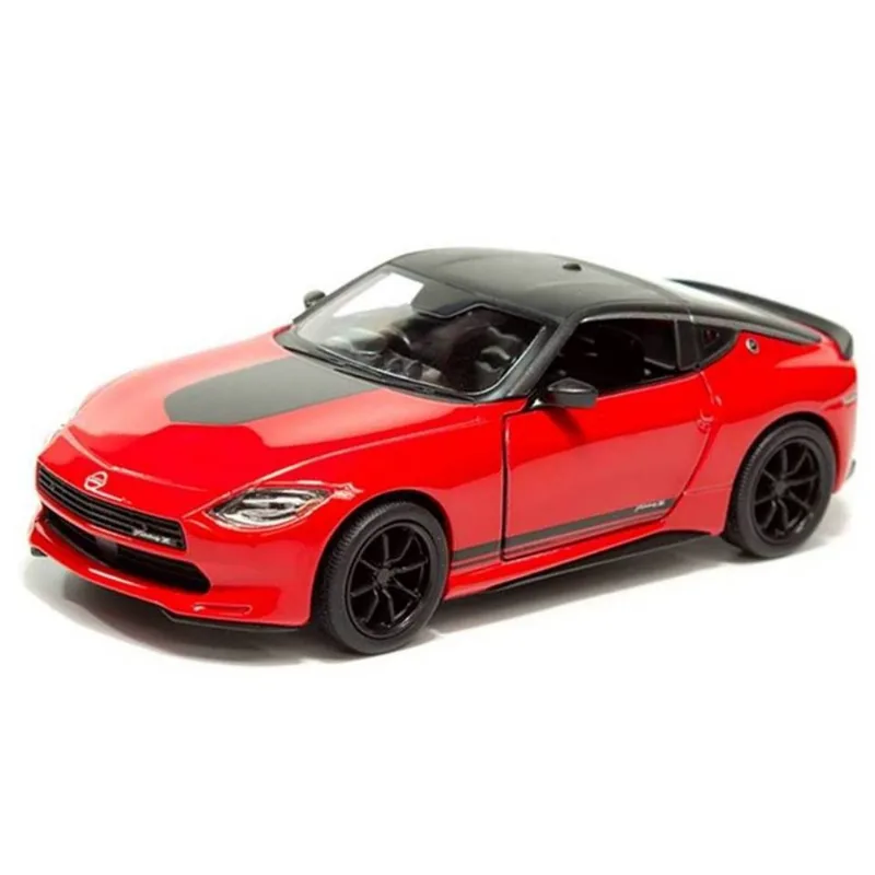 Miniatura Nissan Fairlady Z Customized Edition 2023 Kinsmart 1:36 Metal e Fricção Vermelha