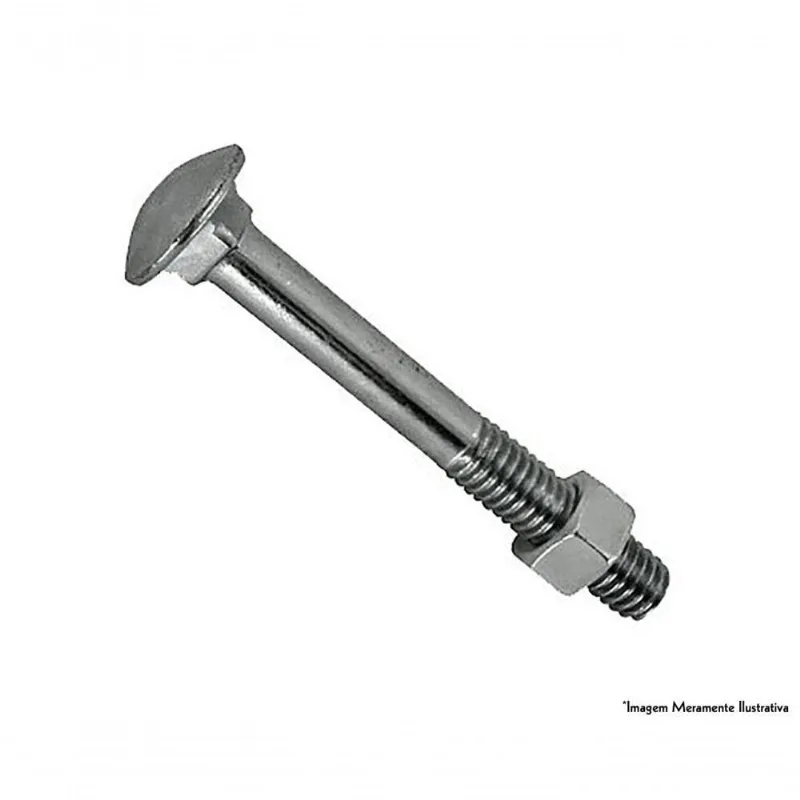 Parafuso Frances Zinc C/porca B 1/4equot;x3.1/2equot; 100p