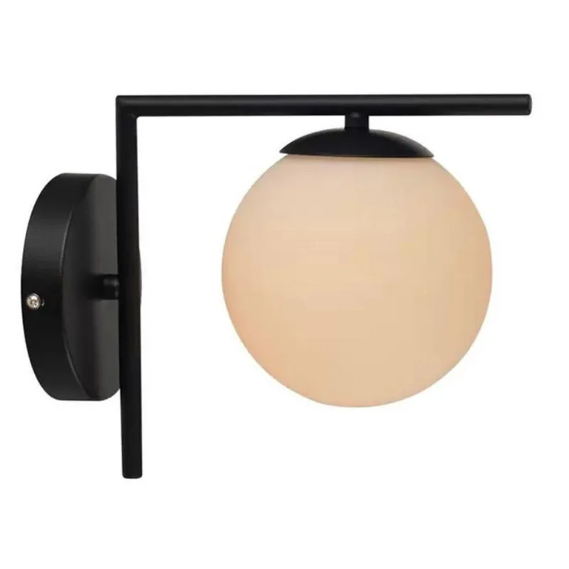 Arandela Pérola Para 01 Lâmpada Preto Fosco Base E27 Avant