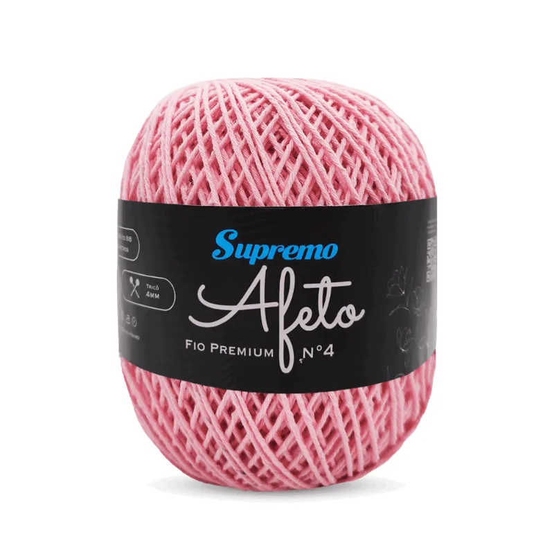FIO PREMIUM AFETO N 4 ROSA BEBE 454