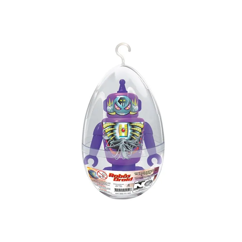 Brinquedo boneco ovo Líder Robodroid