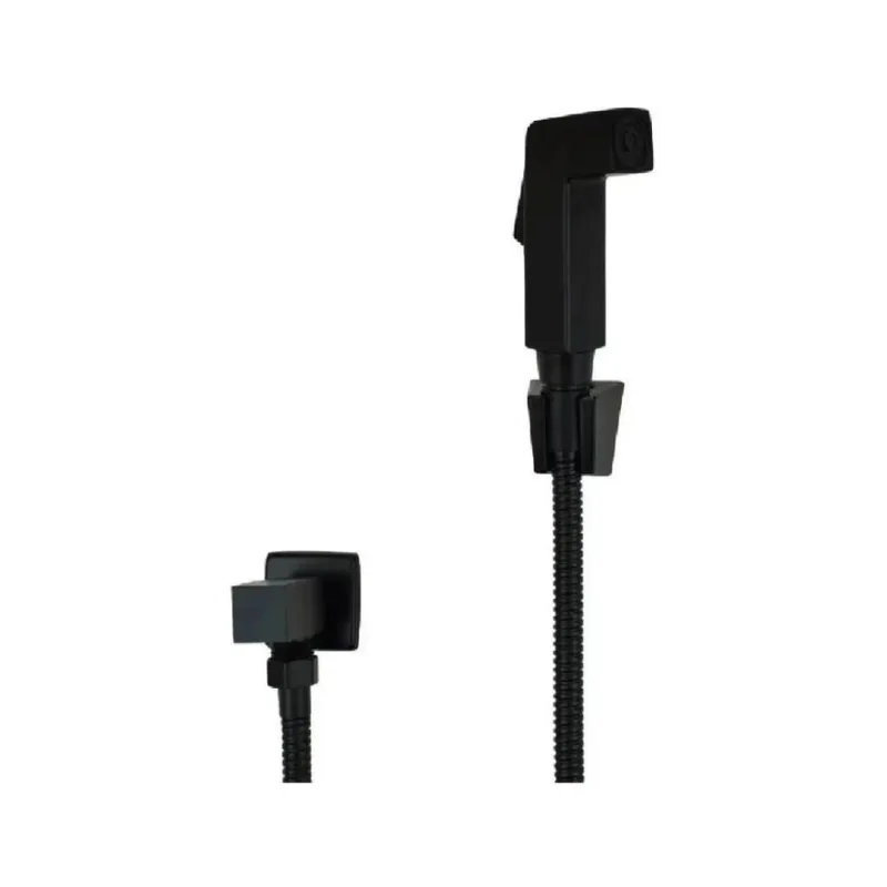 Ducha Higienica Quadrada Black Matte