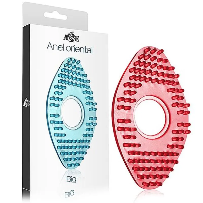 Anel Oriental Grande em Silicone Transparente Adão e Eva Anel Oriental Grande em Silicone - Transparente - Adão e Eva