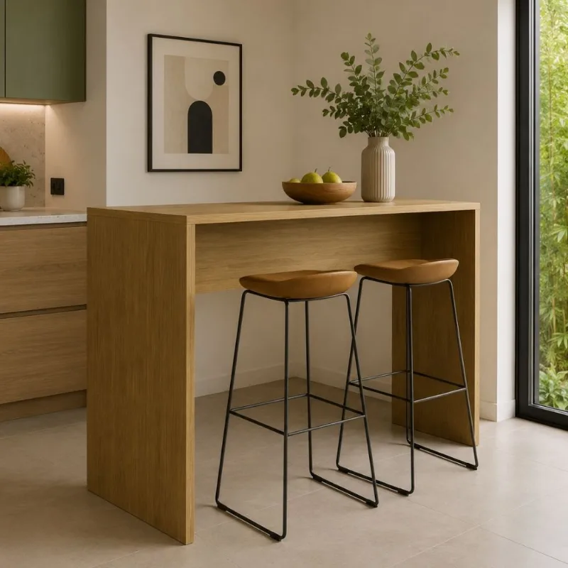 Mueble Isla de Cocina Woodline 136cm Orange