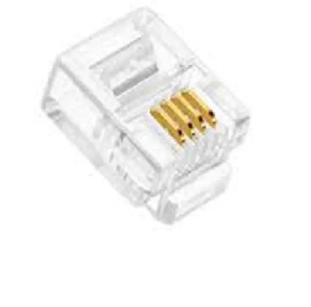 Kit 100 Plug Conector Modular Rj11 (6X4) - Mafua Info
