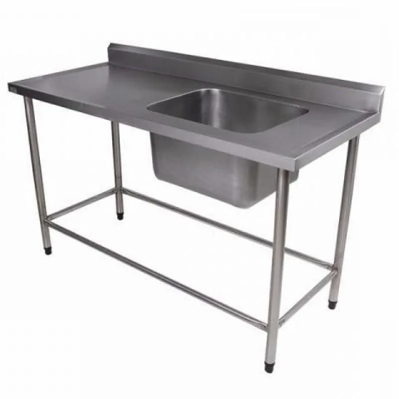 Pia Inox Industrial 1.20X70 Com 1 Cuba Direita - Chefstock