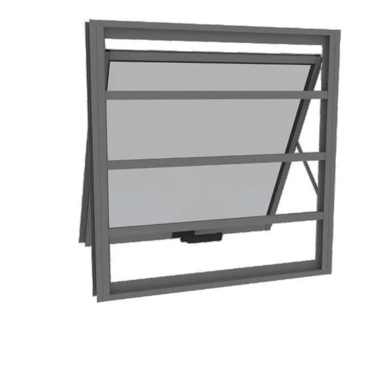 Janela De Aluminio Maxim-ar 60x100cm Vidro Transparente E Grade Cinza