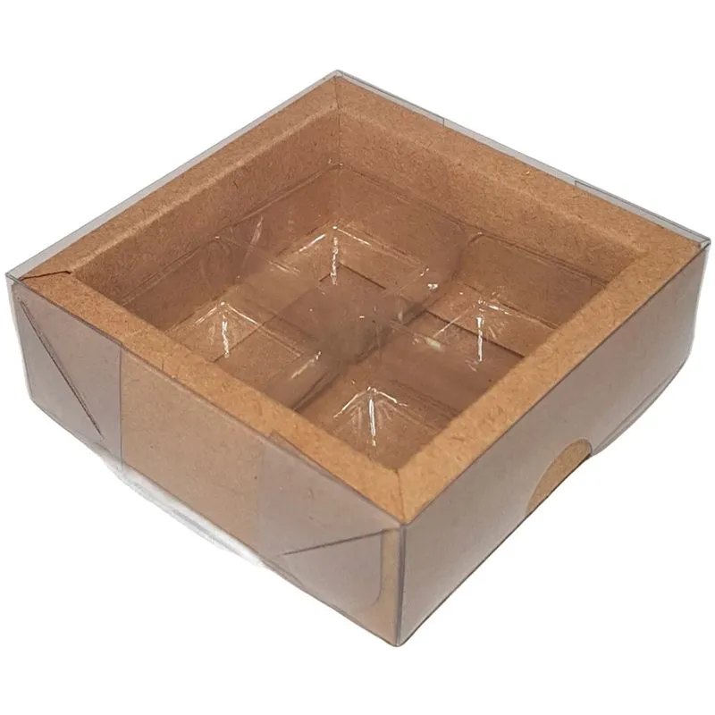 Caixa N°7 Com Berço Kraft 7,7X7,7X3cm 10 Unidades ASSK CX N7 C.BERCO 7.7X7.7X3 KRAFT 10UN ASSK