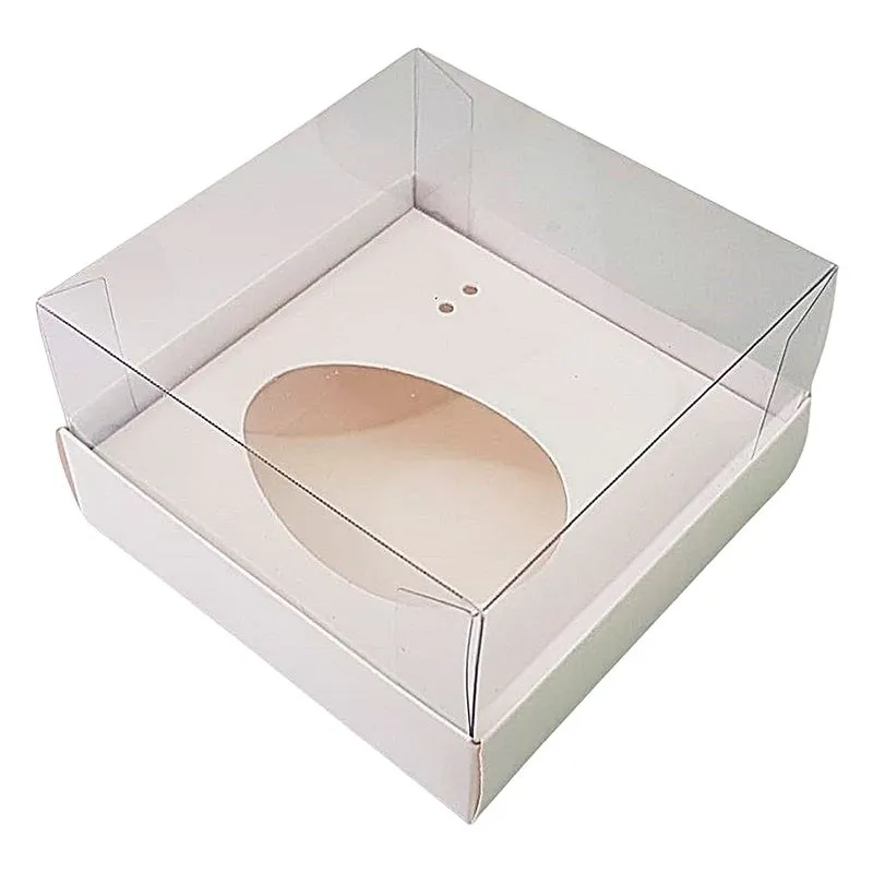 Caixa Base 1 Ovo De Colher Sicao Mini Branca 5 Unidades ASSK