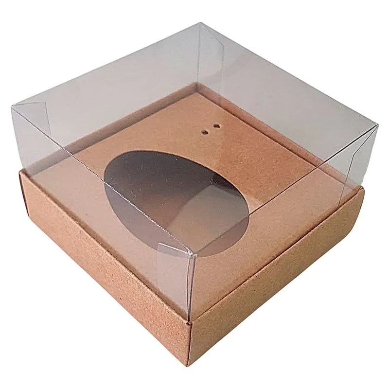 Caixa Base 1 Ovo De Colher Sicao Mini Kraft 5 Unidades ASSK