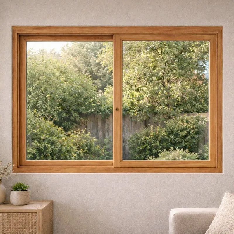 Janela De Correr Madecen Eucalipto Premium 140x120cm Natural
