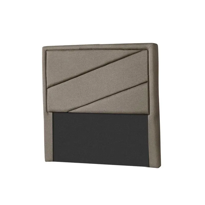 Cabeceira Cama Box Estofada Solteiro Oxford Suede Bege - Probel