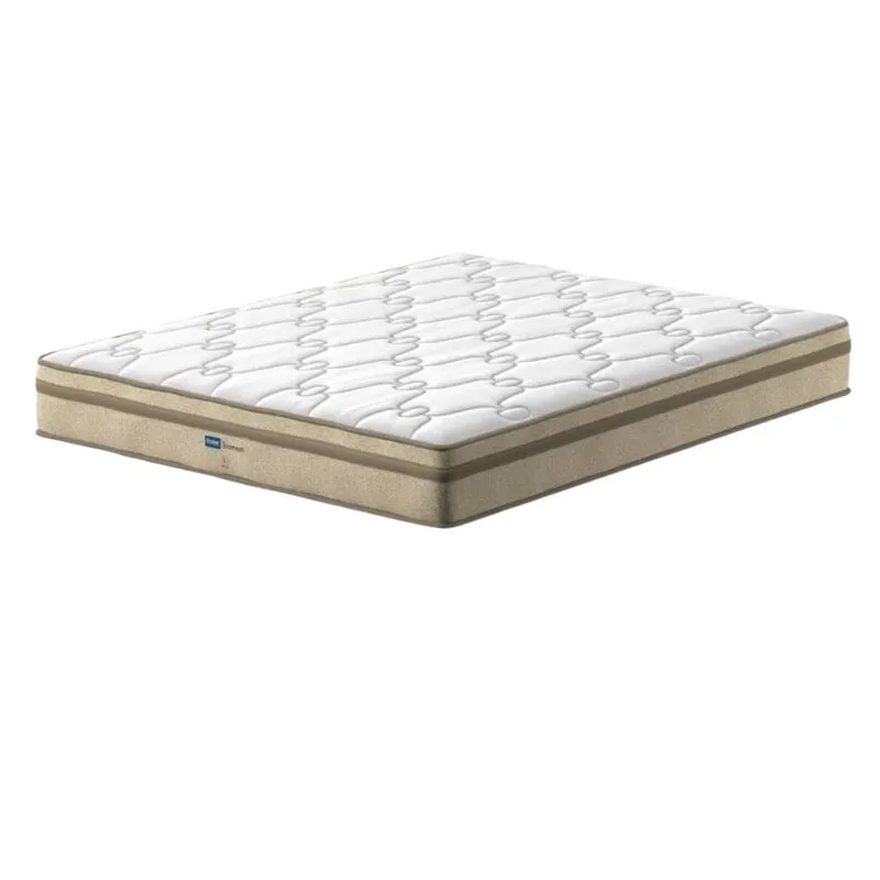 Colchao Queen Bremem Cx Ep Ct8 Branco Com Bege 26x158x198 - Probel