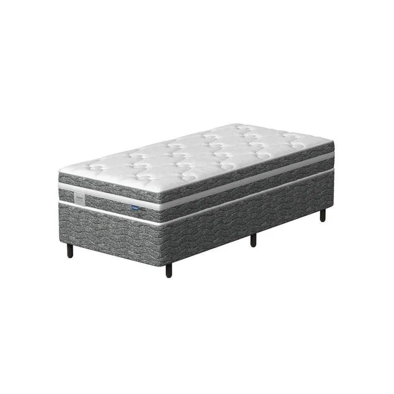 Conjunto Box Solteiro Mola Ensacada Prodormir Akira (88x188x46cm)
