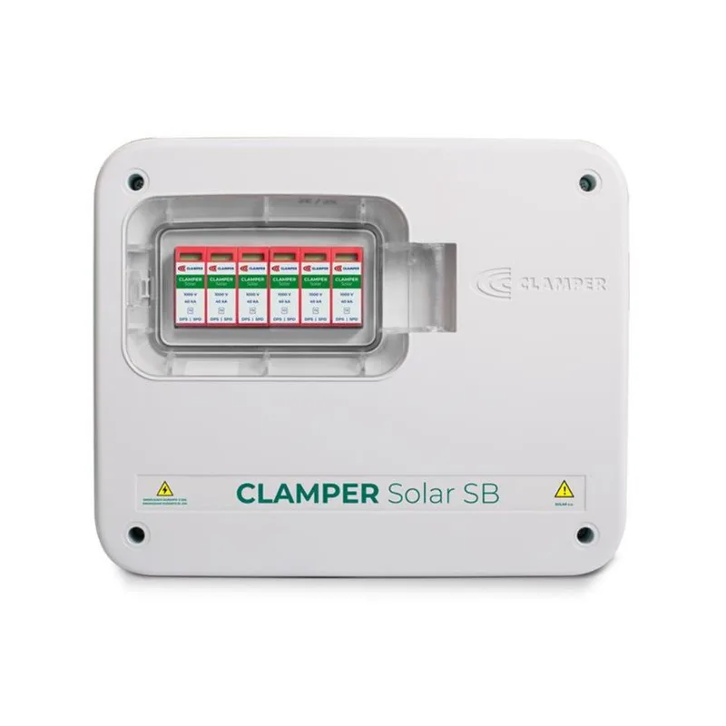 CLAMPER Solar SB 1000V 32A 2E/2S PC SIS String Box com DPS Classe II 029425