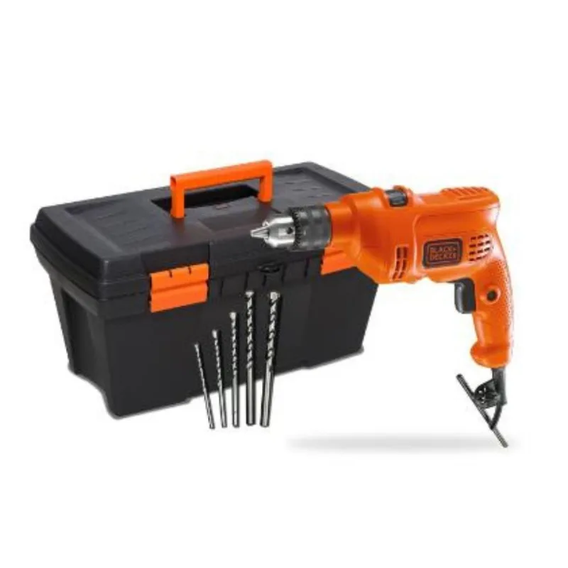 Kit Furadeira Impacto 3/8" Tm500cbb2 560w Com Acessórios 220v Black&Decker