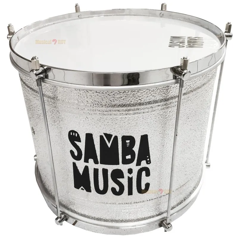 Repinique Samba Music Aluminio Texturizado 30x14 6 Afinacoes
