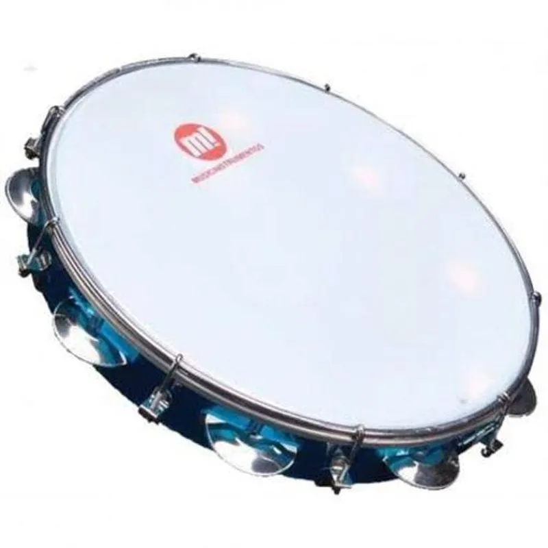 Pandeiro 12 Profissional Azul Pele Leitosa Phx