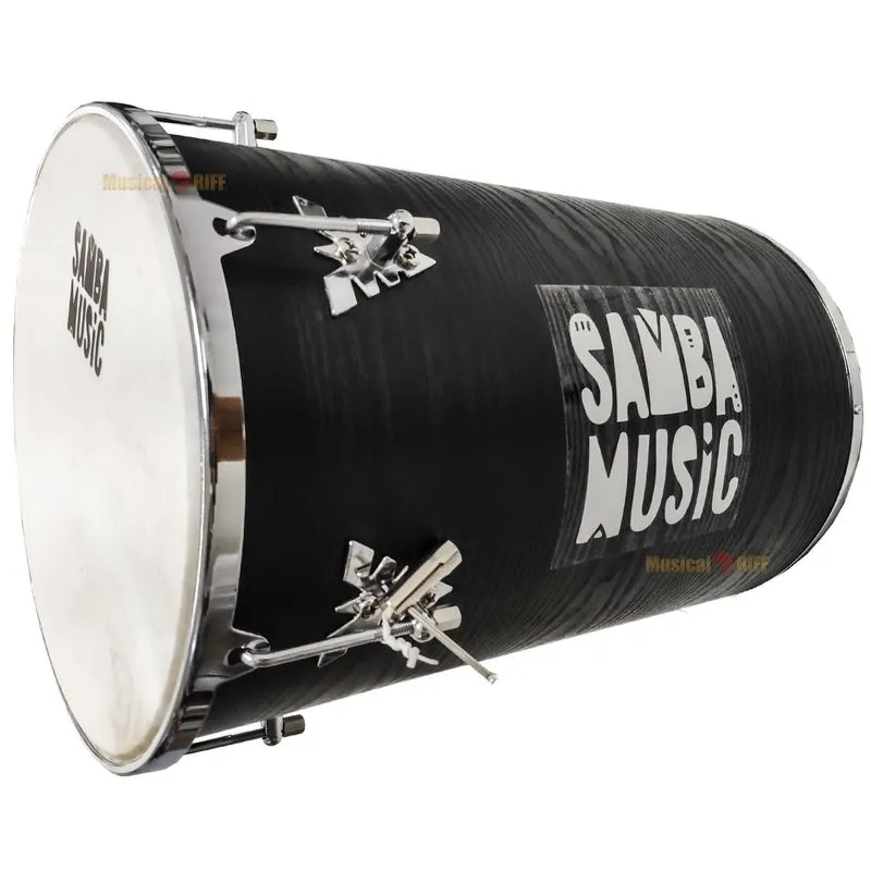 Rebolo Samba Music Madeira 50x12 Pvc Preto Wood