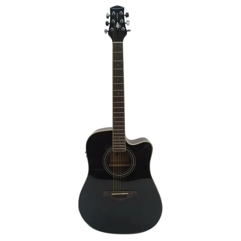 Violão Eletrico PHX Folk Cutway J.White Anatomico AH-D01EQ TBK