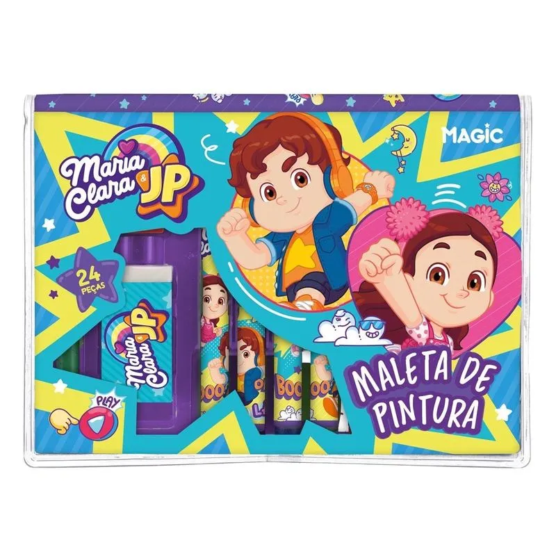 Maleta De Pintura 24 Peças Maria Clara E Jp - Magic Kids