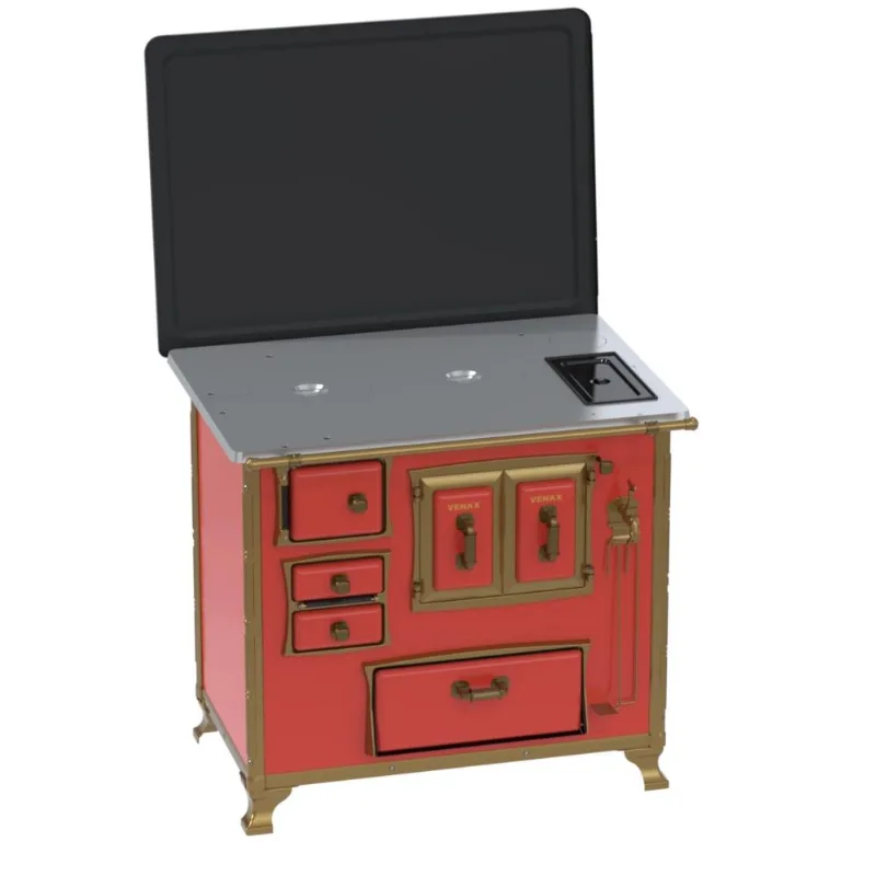 Fogao A Lenha Venax N 2 Renaissance Chapa De Aluminio Vermelho Cald Sd