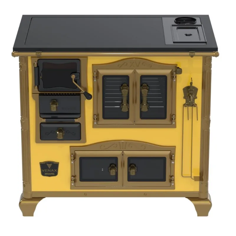 Fogao A Lenha Venax N 2 Imperador Premium Caldeira Amarelo Sd