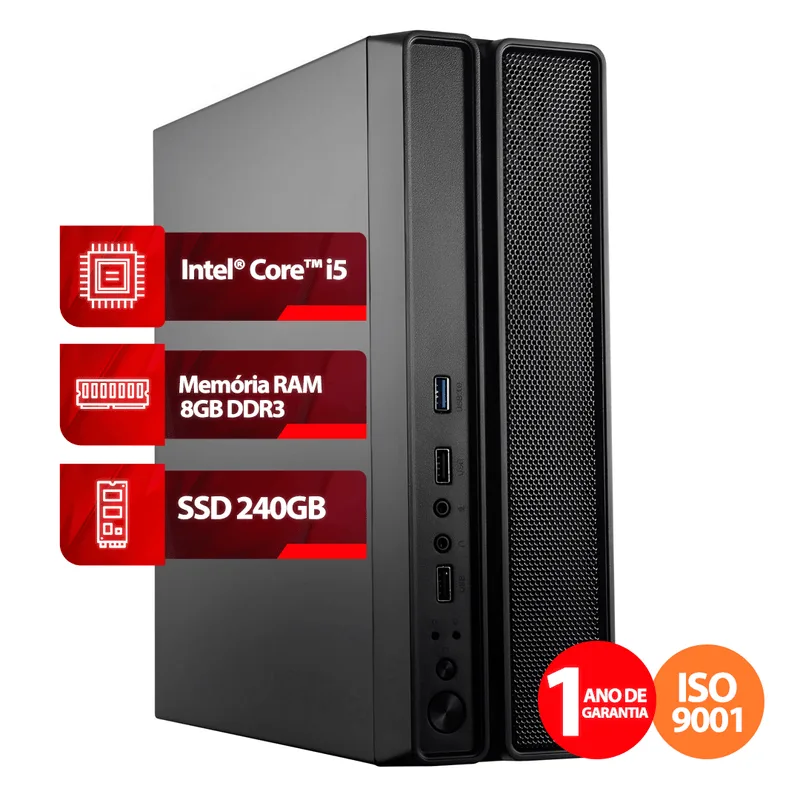 Computador Intel® Core™ i5 de 10° Geração, RAM 8GB, SSD 240GB, Windows 11 PRO | Goldentec