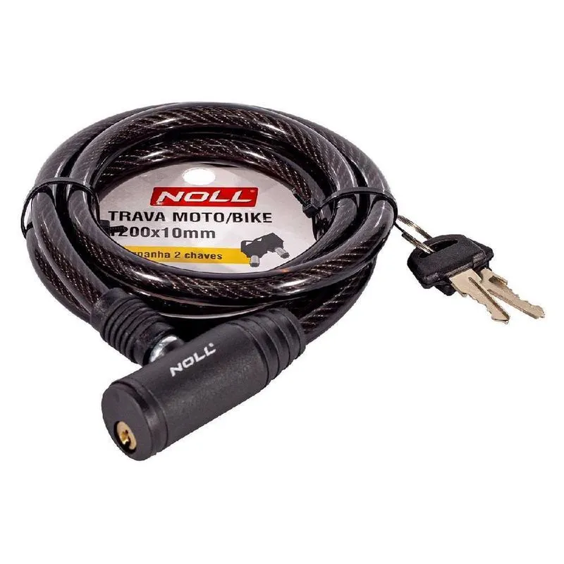 Trava Moto/bike Com 2 Chaves 1200 X 10mm(561,0002) - Noll