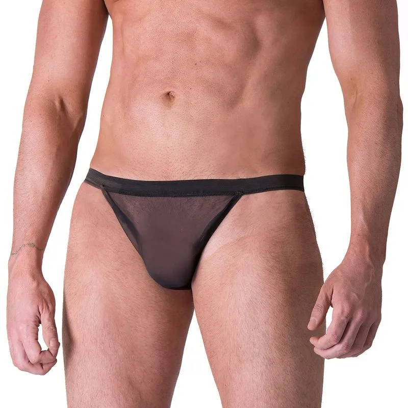Cueca Sensual em Tule Preto Sexy Fantasy