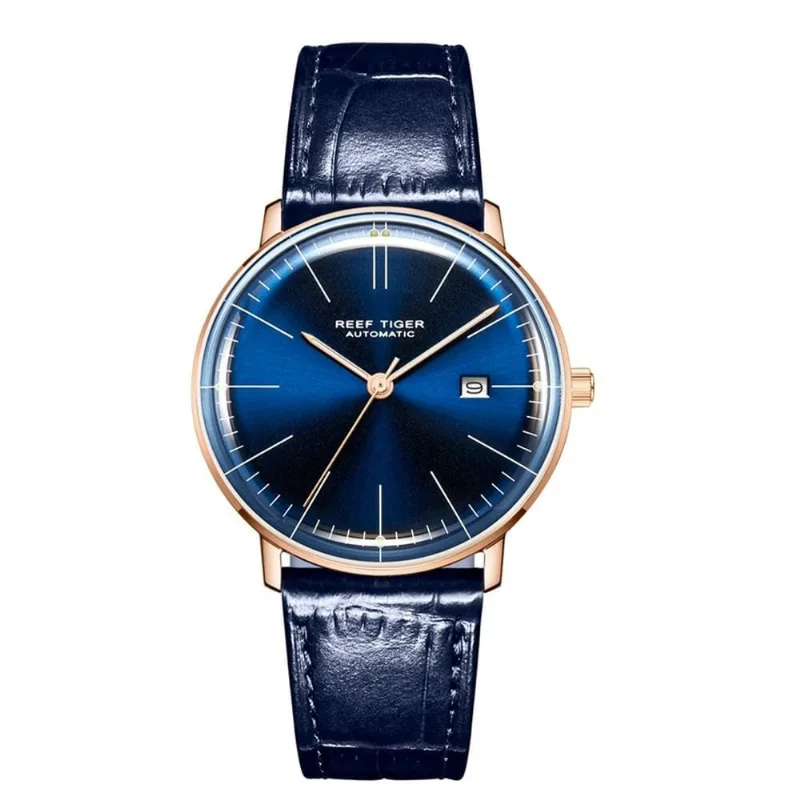Relógio Masculino Reef Tiger Rga8215-pbs À Prova D'água Azul Escuro