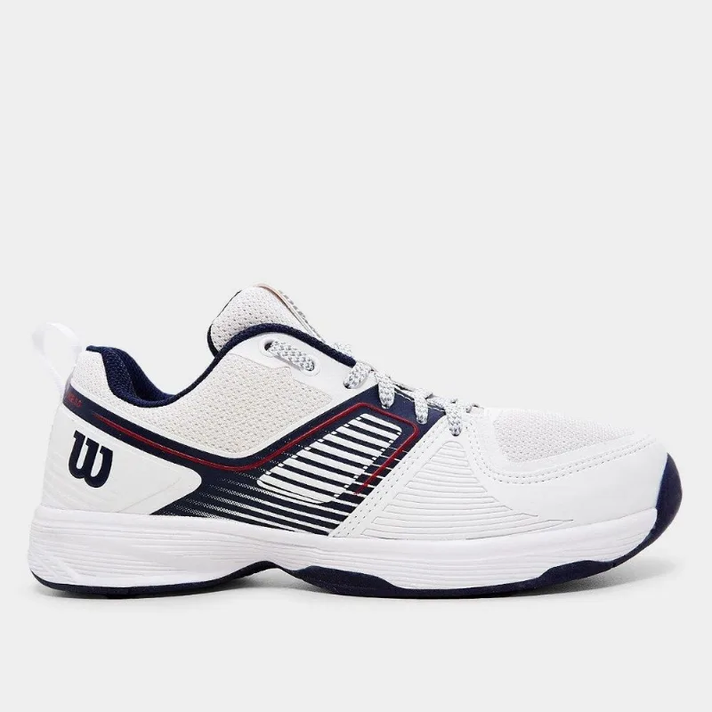 Tênis Wilson Ace 3.0 Clay Masculino - Masculino - Branco+Marinho
