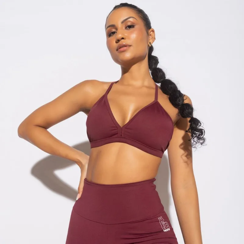 Top Fitness Alcinha Vinho TP1368 M