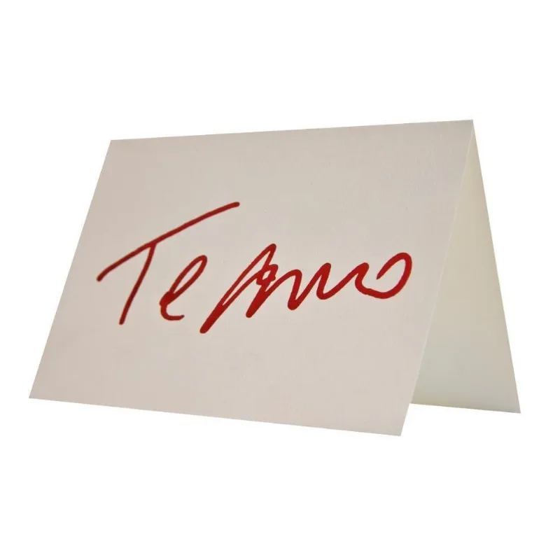 Cartão L. Diária Teca - Fabriano Te Amo Branco