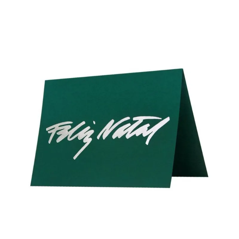 Cartão Teca Sazonal Natal - Fabriano Feliz Natal Verde