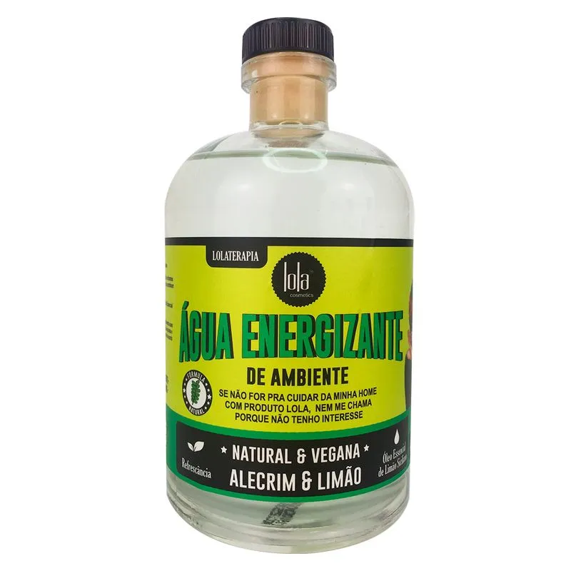 Água Energizante de Ambiente Lola Alecrim e Limão 400ml