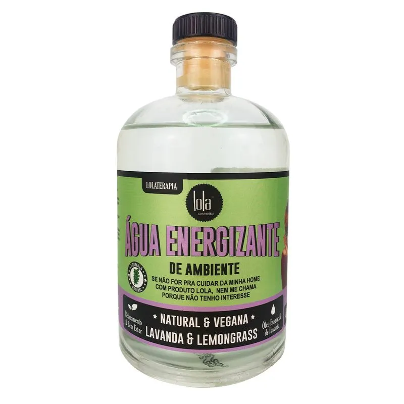Água Energizante de Ambiente Lola Cosmetics - Lolaterapia 400ml