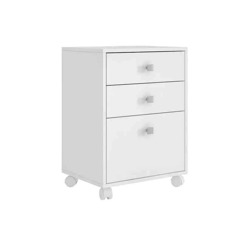 Mesa de Cabeceira BRV BCR 29 c/ 3 Gavetas Branco