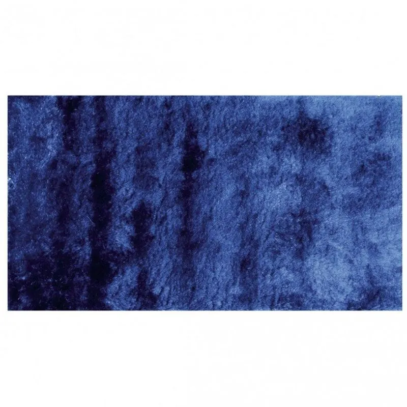 Tapete Clássico Liso Silk Shaggy Niazitex 50cm x 1,00m Azul