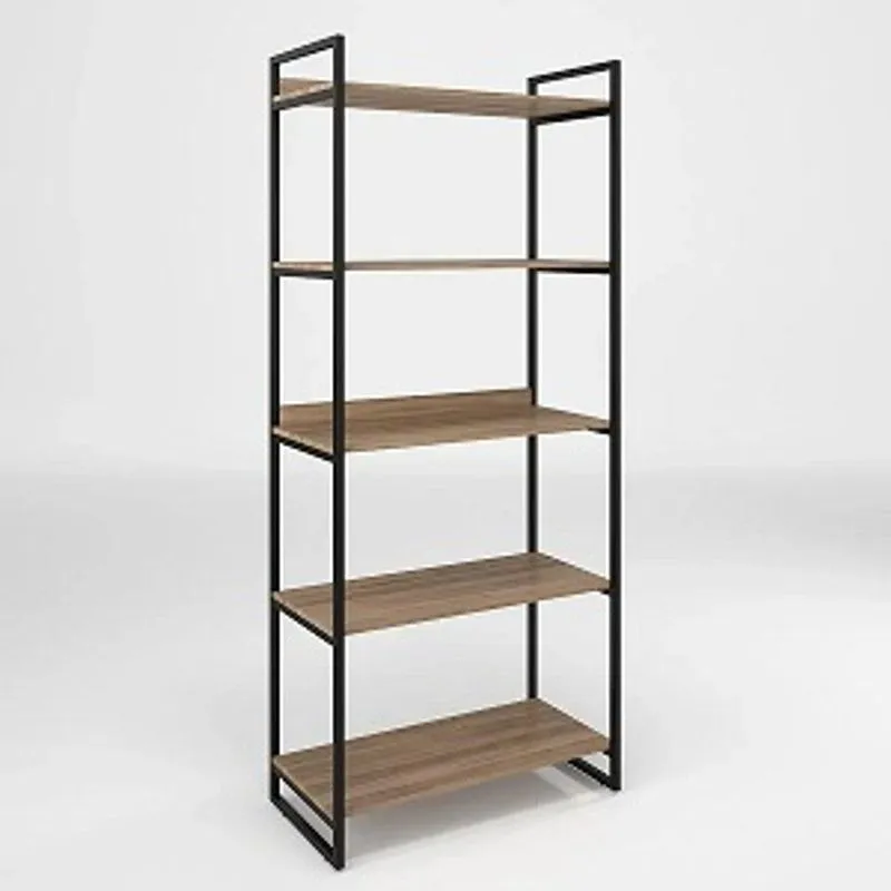 Estante Industrial Expositor Livros Preto Prateleiras