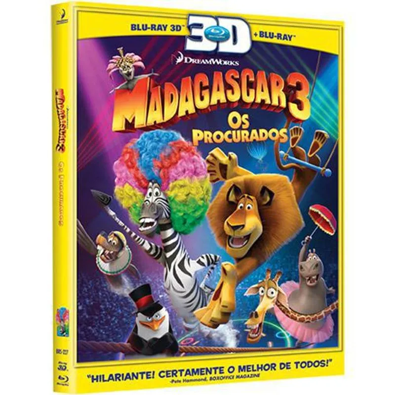 Blu-ray Madagascar 3 - Os Procurados 3d + 2d