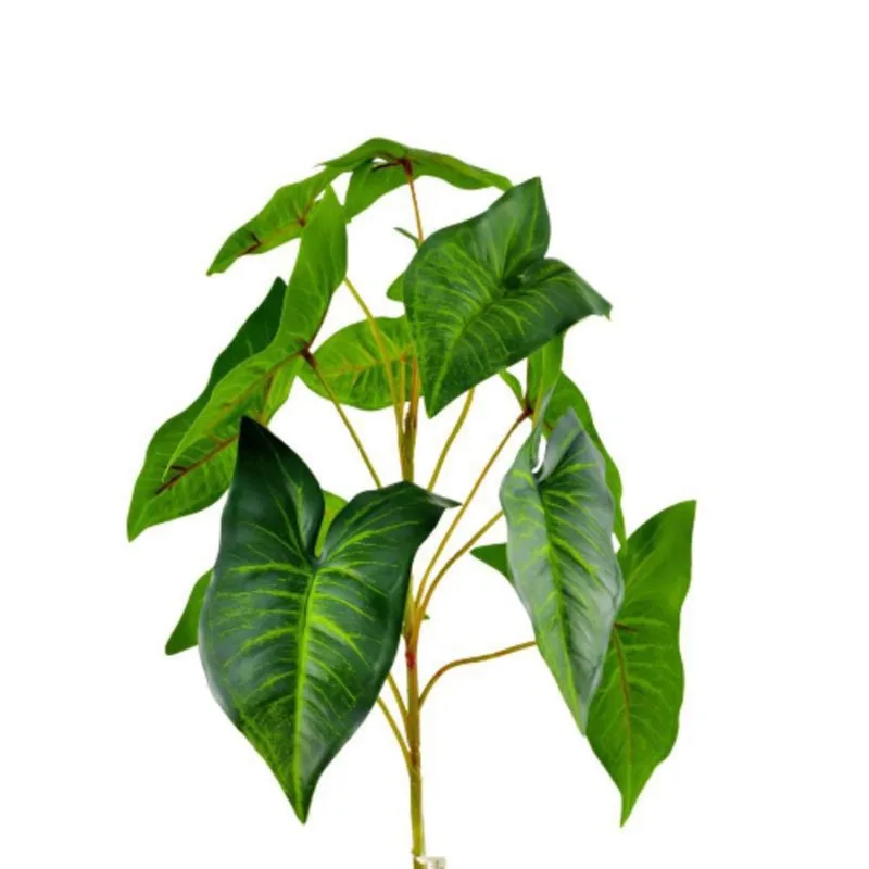 Folhagem Singônio Haste Planta Artificial Permanente 83X20Cm