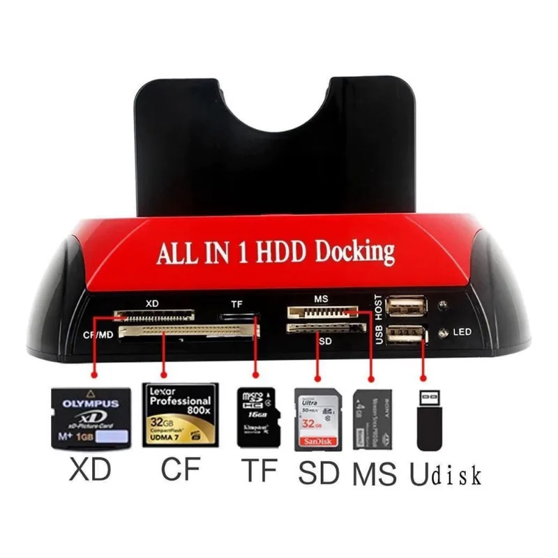 Dock Station Para 2 Hd Sata 2,5'' E 3,5'' Usb E-Sata Usb 2.0