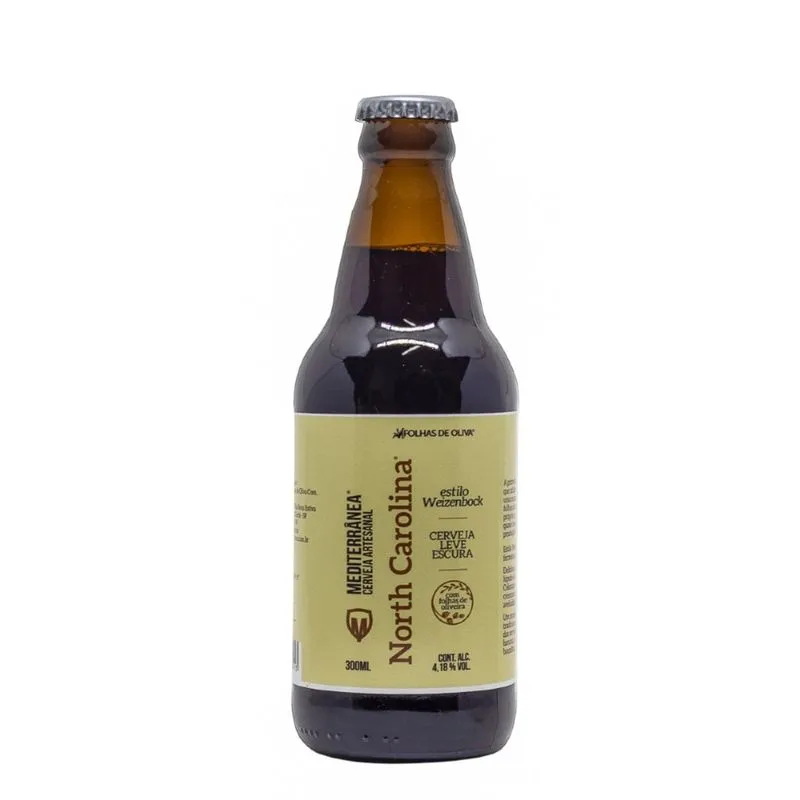 Cerveja Mediterrânea North Carolina - Folhas de Oliva - 300ml