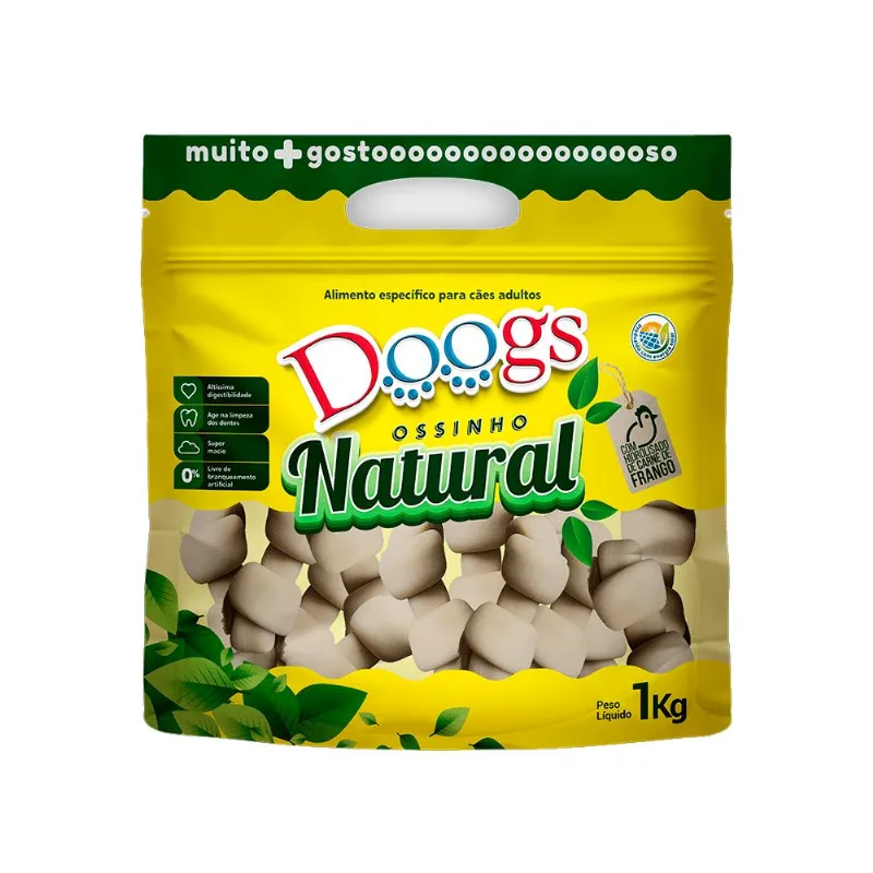 Osso Doogs Natural Nó Pequeno 3/4 Para Cães - 1 Kg