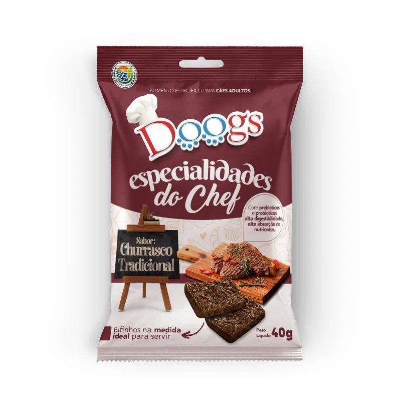 Bifinho Especialidade Do Chef Sabor Churrasco Doogs 40g