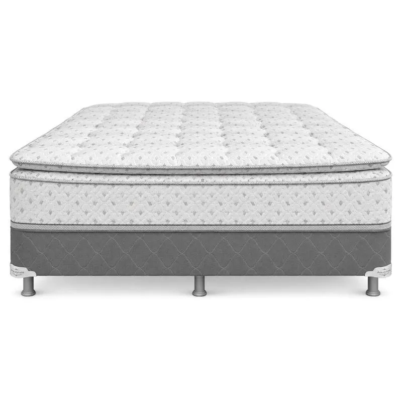 Cama Box Casal Marjom Amazônia Mola Superlastic Pillow Top 138x188x66cm